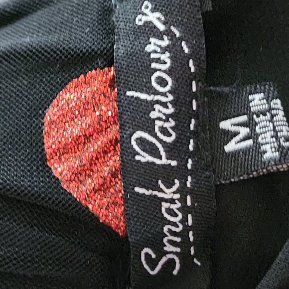 Smak Parlour NWT Metallic Strawberry Print Mesh Tulle Flowy Skirt - Picture 5 of 8